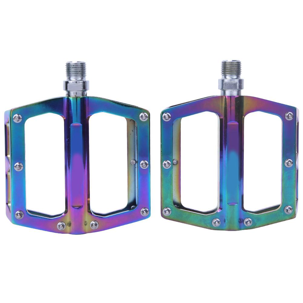 1 Pair Colorful Aluminum Alloy MJ 058 Bicycle Pedals Road Mountain Bike Wide Pedals