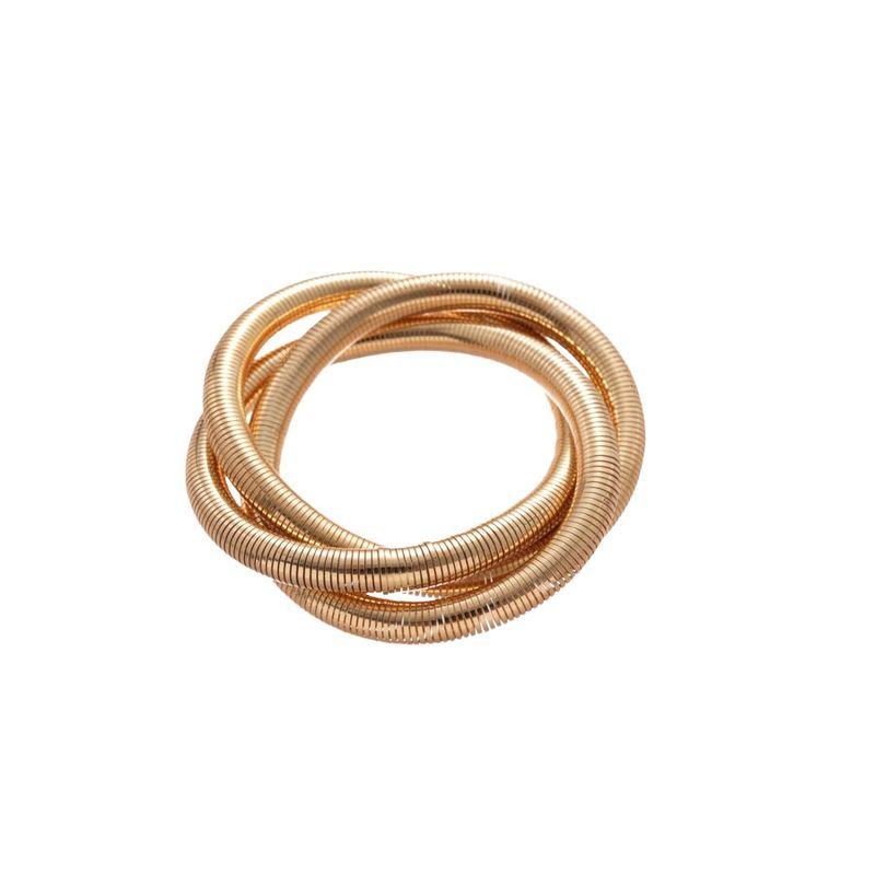 European and American Metal Winding Thread Vortex Bracelet European and American Personality Cold Wind Bracelet Light Luxury High Sense Hand Jewelry