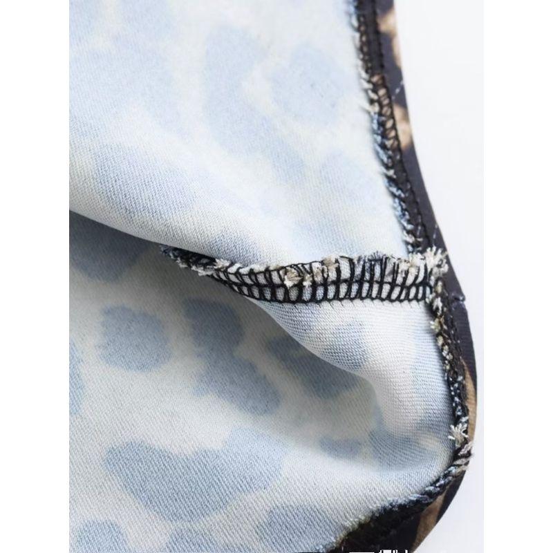 Kaslead Fashion Wind Animal Pattern Printed Skirt