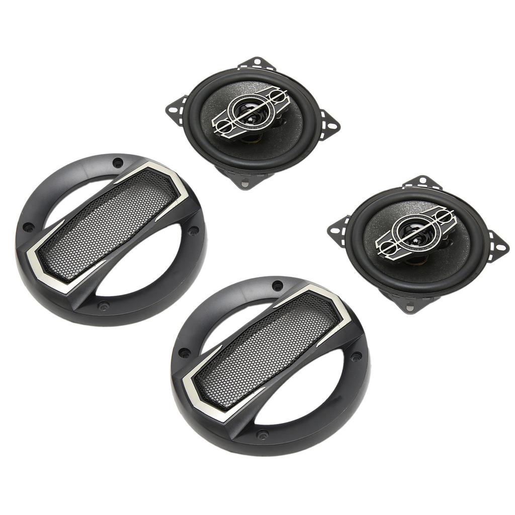 2 Pcs Car Coaxial Speakers 300W Full Range Bass 4 Ohm 4 Inch Stereo Car Sound Loudspeaker Vehicle