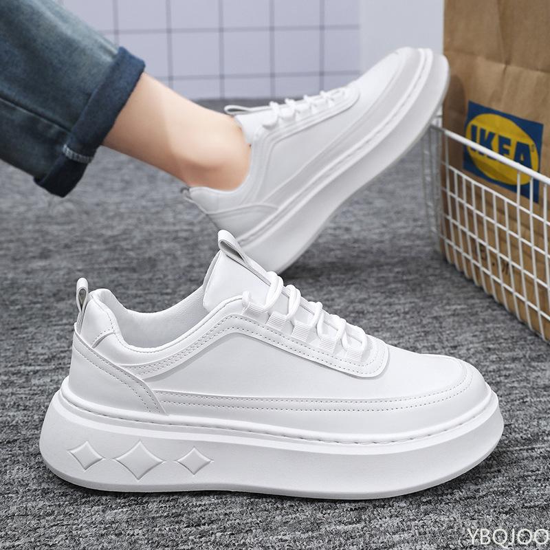 Men's Summer New Breathable Shoes Men's Trendy Versatile Interior Height Increasing Sports and Leisure Board Shoes