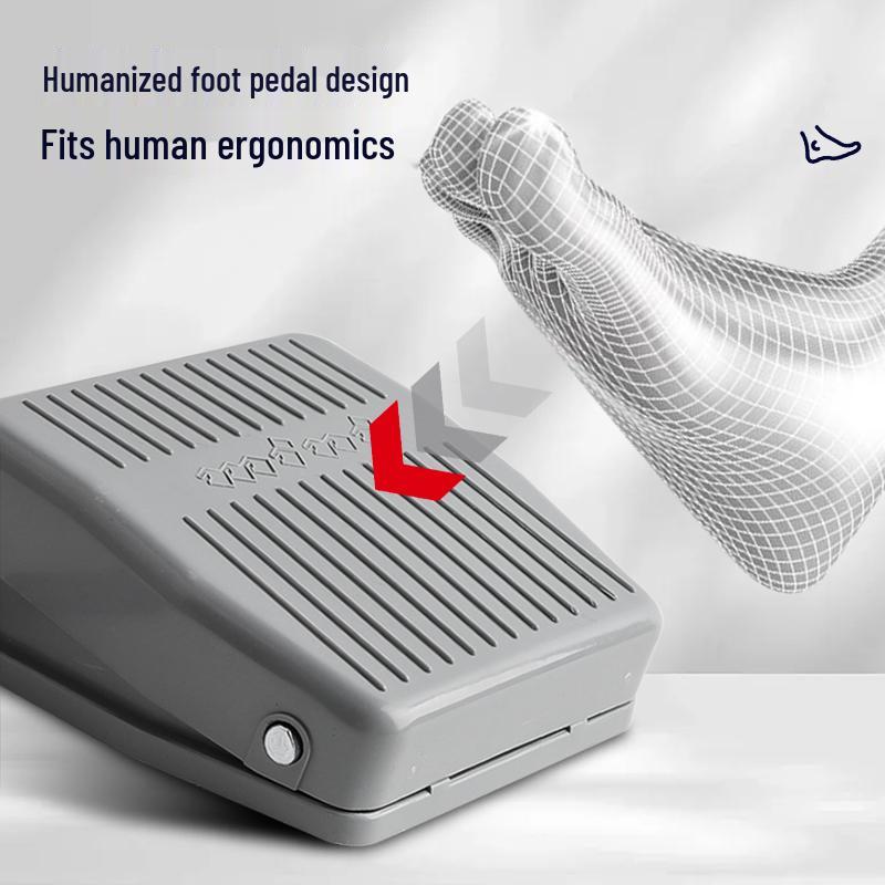 TFS-201 Plastic Foot Switch, 2m Cable, Pedal-Operated, Aviation Plug, Two/Three-Core Options