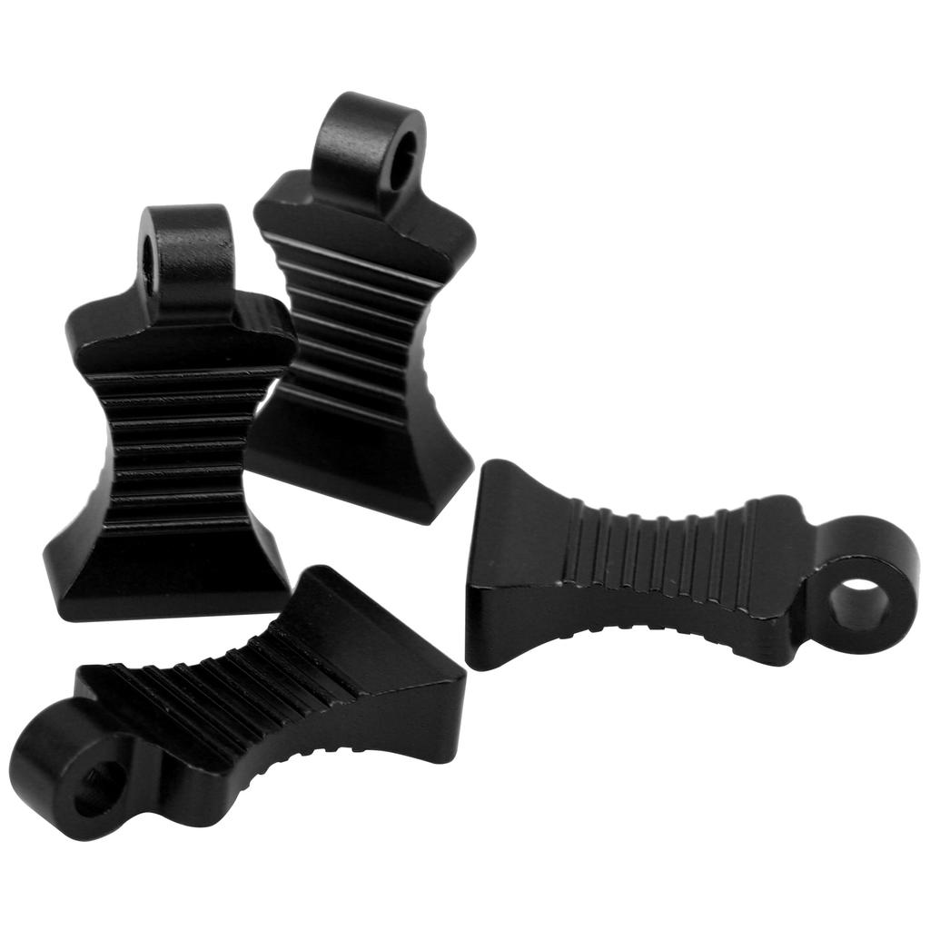 4pcs Aluminium Alloy RType Car Body Clips Pin with Fixing Bracket for 1Celsius10 RC Car(Blue )