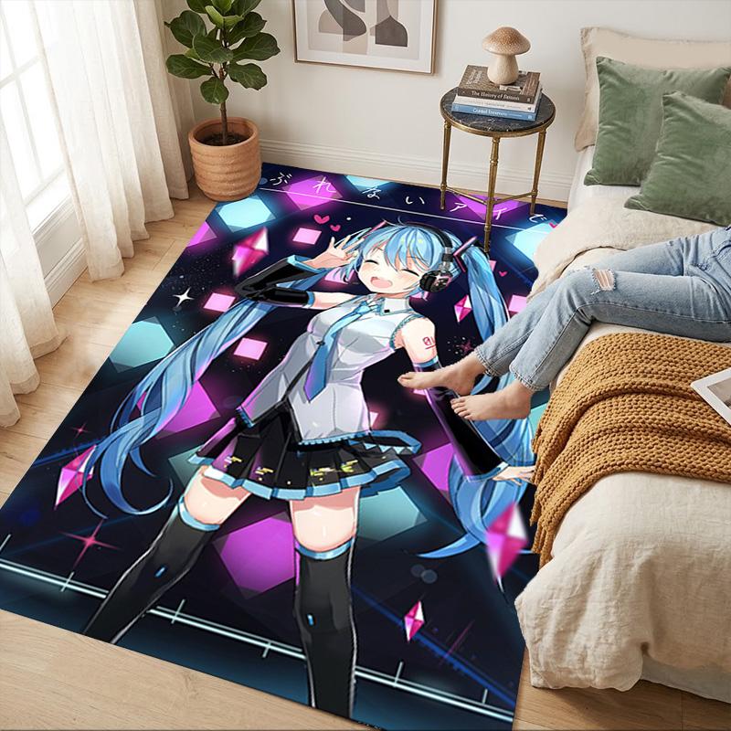 Vocaloid Dance Living Room Nonslip Area Rug Soft Carpet For Bedroom Game Playroom Sofa Office Home Decor Doormat Christmas Gift C930157