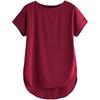 Fabricorn Women's Solid Regular Fit T-Shirt (GT01_UpDown4_P_Maroon