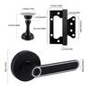Door Levers Lock with Door Stoppers and Hinges Left/Right Handed Door Levers Handle Lock Bathroom Privacy Lock Enduring