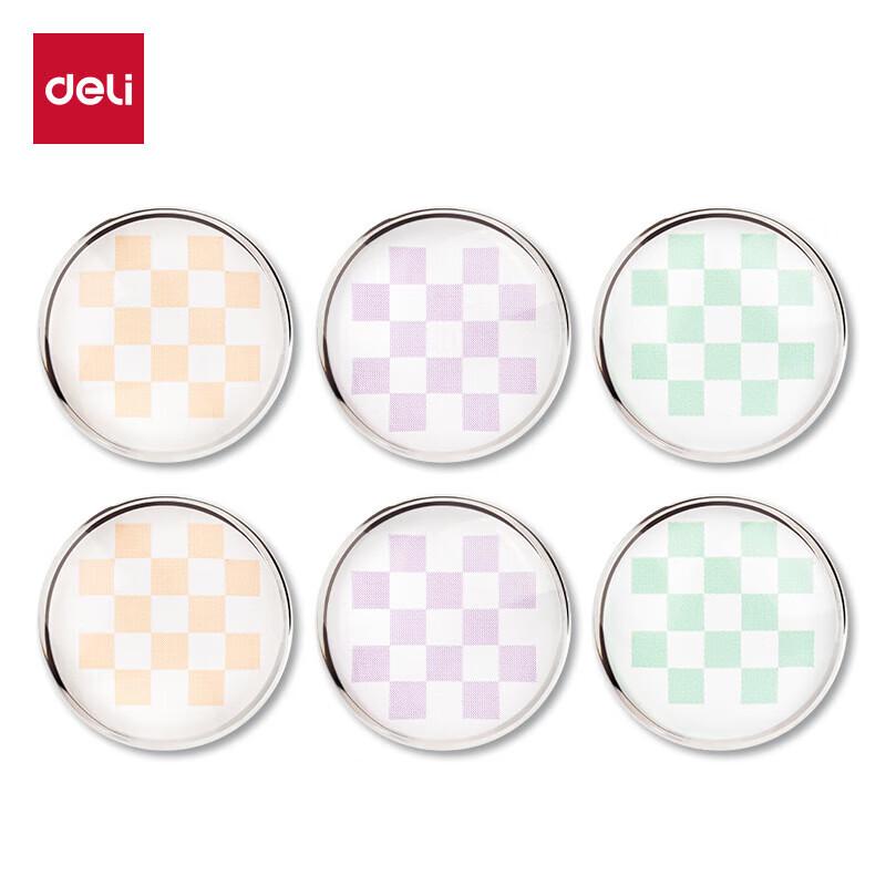 Deli MB412 Crystal Magnetic Push Pins for Whiteboards