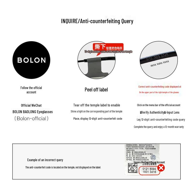 Occhiali da sole polarizzati BOLON BL6113 Forma a D Linea sopraccigliare