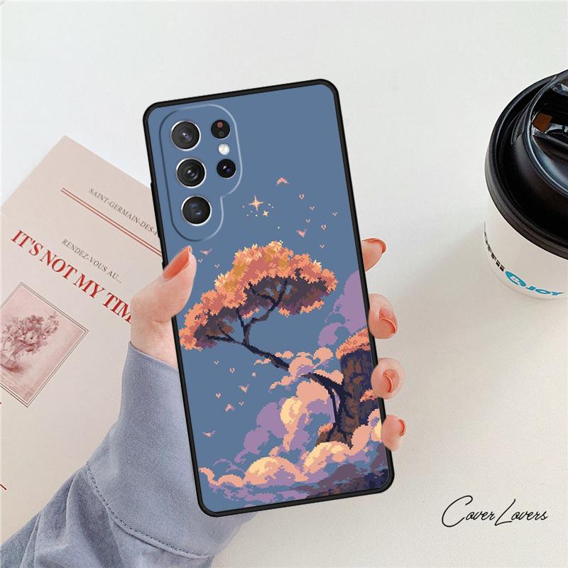 

Art Pixel Aesthetic phone case For Samsung Galaxy S24 S25 S23 S22 Ultra Note 10 20 Plus S20 S21 FE Cover Note10 Pro(Plus)