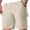 Mens Multi Pocket Drawstring Waist Casual Cargo Shorts Relaxed Fit Lightweight Summer Beach Shorts for Outdoor Activities