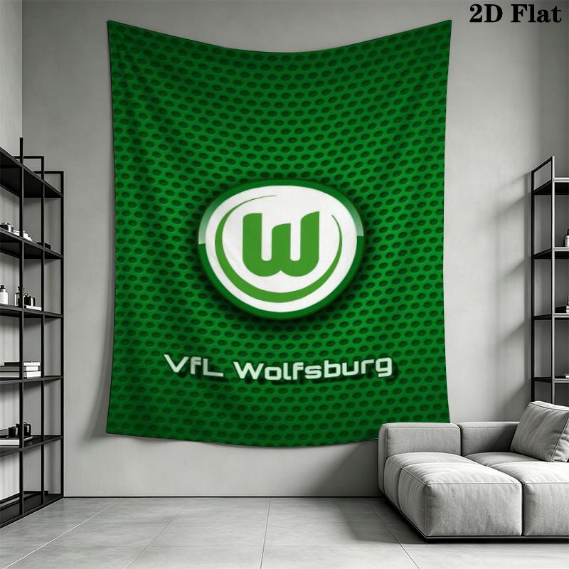 VfL Wolfsburg Wall Tapestry Aesthetic Wall Hanging Printed Fabric Blanket Decorative Tapestries for Bedroom Living Room Home Decor