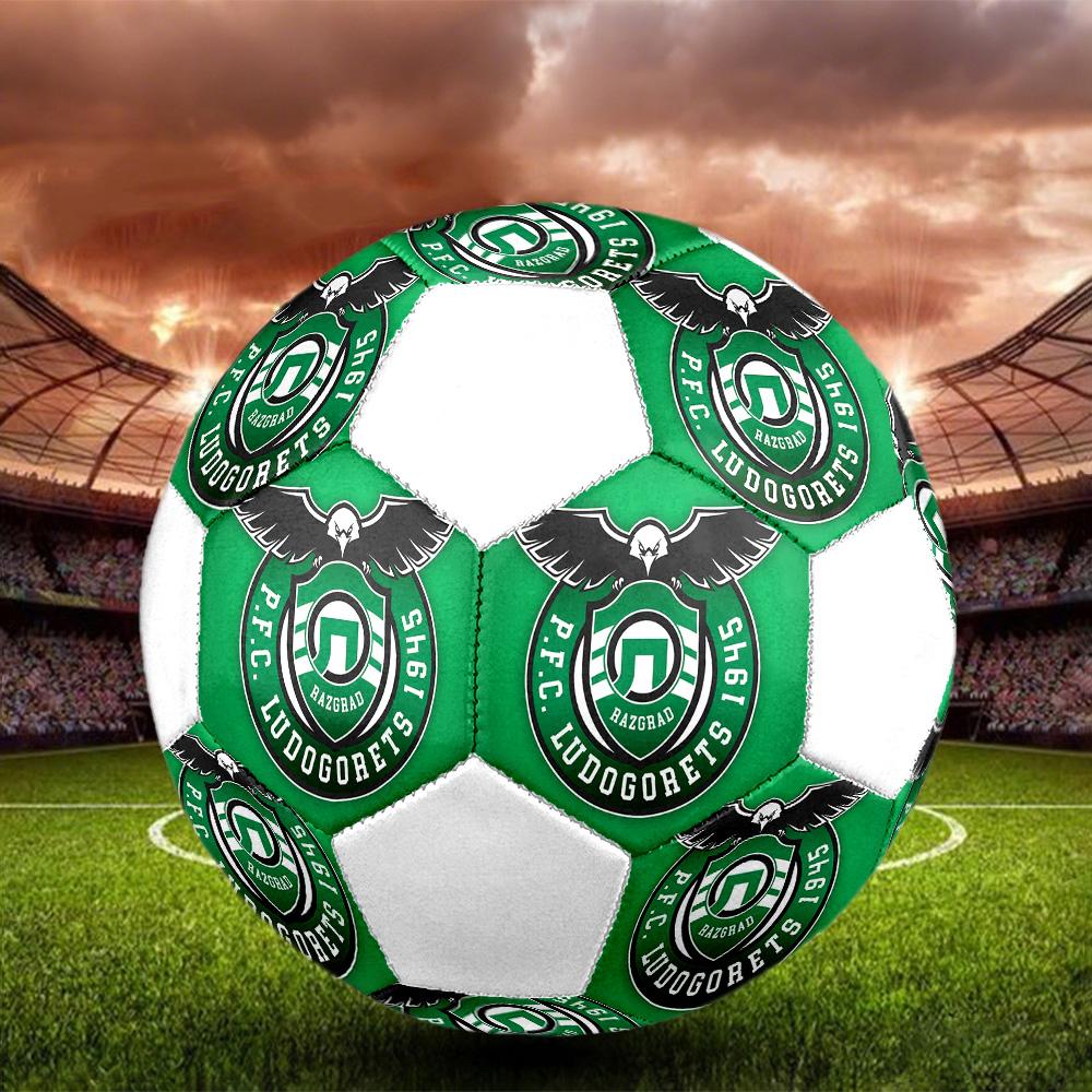 1PC PFC Ludogorets Size 5 Soccer Ball PrahaIndoor Soccer Ball Colorful All Ages Machine Stitched PVC Competition Ready Durable High-Bounce