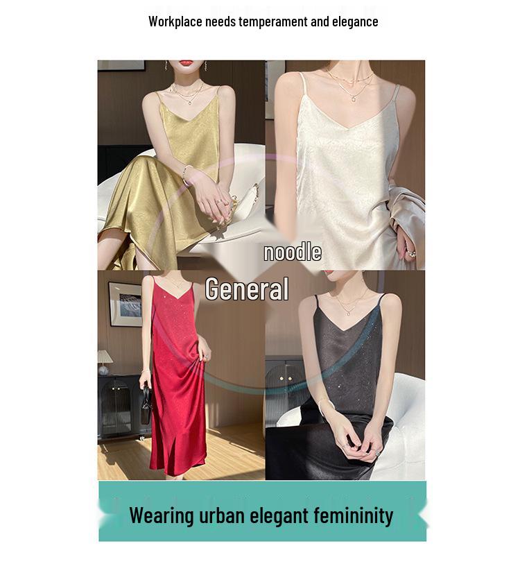 V-Neck Floral Acetate Satin Maxi Dress with Sequins (2025 Summer Collection)