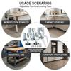 Adjustable Furniture Feet Leveling Pads for Cabinets Desks with Anti Slip Base