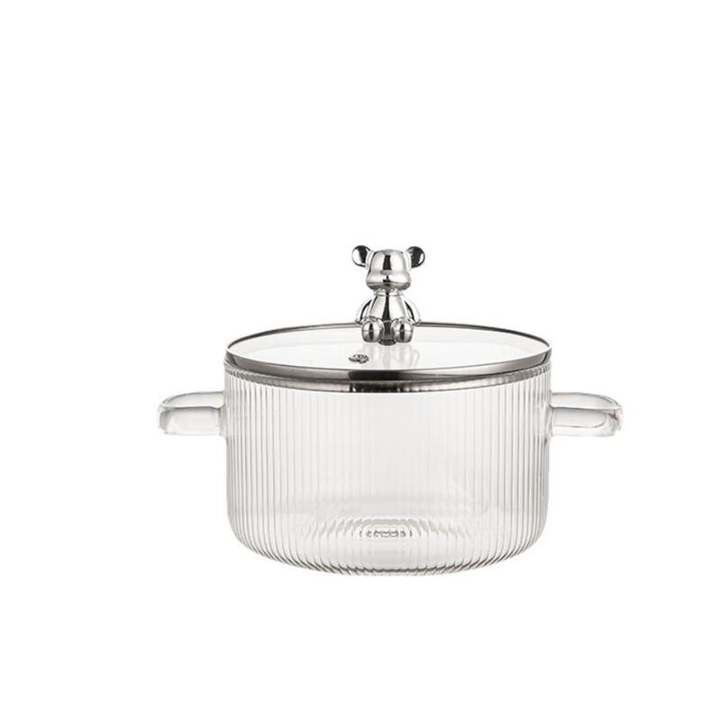 ZISIZ 1,6L Borosilikatglas Multifunktionstopf
