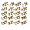20set Brass Rivets Abrasion Resistance Imitation Gold Luggage Hardware Accessories for Craft Enthusiasts