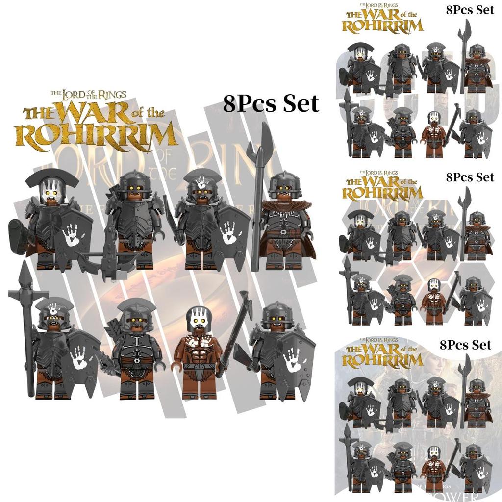 Kt1033 Magic Lord Mini Figure Series Powerful Orc Xp254-261 Children's Educational Building Toy