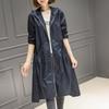 Damen Oversized Kapuzen-Trenchcoat Mittellang Lockerer Schnitt Einfarbig 2025 Stilvolle Lässige Oberbekleidung