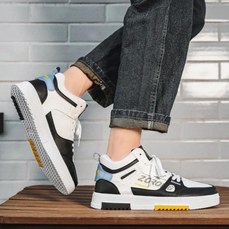 Tennis Training Shoes For Men New High Top Comfortable Non-slip Mens Casual Sports Shoes Fashion Designer Flat Skateboard Shoes