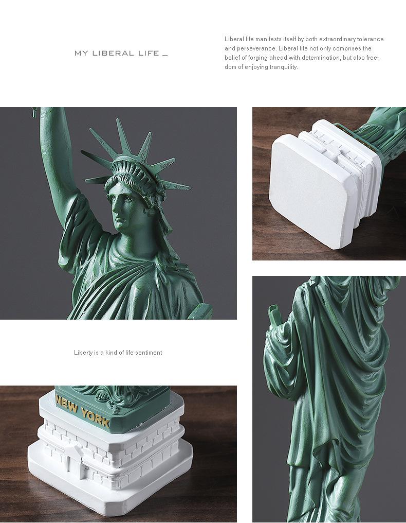 Statue of Liberty Resin Figurine for Home or Office Decor