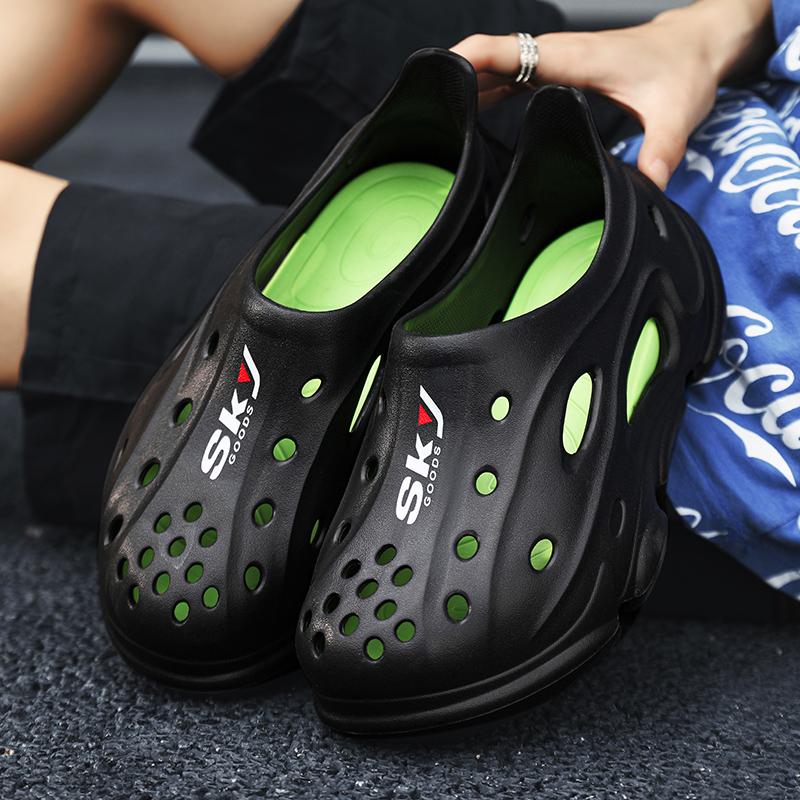 

Модные тапочки унисекс на толстой подошве, повседневные летние уличные однотонные сандалии для пар, легкая пляжная обувь 40