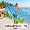 Personalized Beach Towel,Pocoyó Custom Printed Name Text, Super Absorbent Towel For Beach Vacation