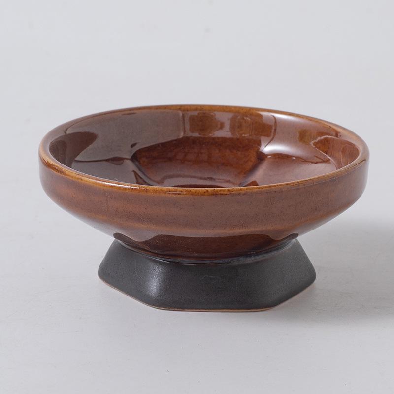 Japanese Retro Ceramic Hot Pot Sauce Dish Set
