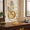 Brass Tabletop Clock Finish Decorative Ornate