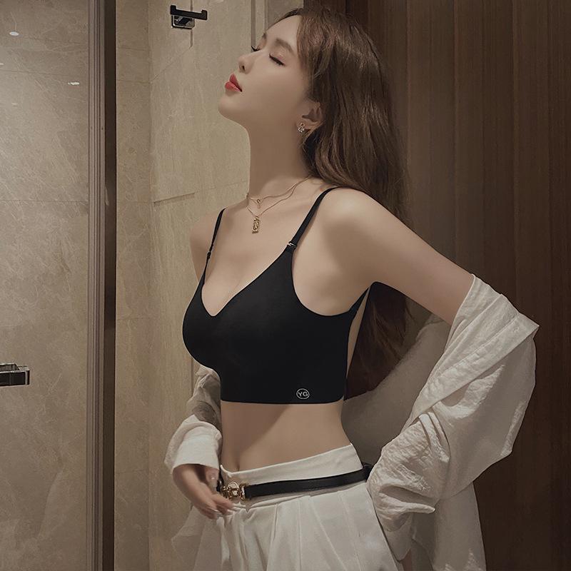 2022 Hot Style Seamless U-Back Women’s Vest Bra - Padded, Gathered for Small Bust, Backless One-Piece.