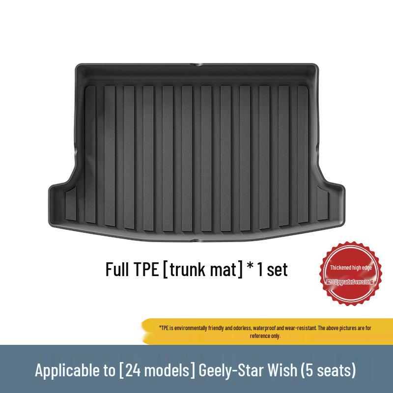 Geely Xingyuan 24-Model Car Trunk Mat & Back Cushion TPE Black