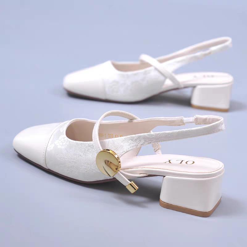 New Non-slip Round Toe Sandals Shoes Ladies Casual Summer Hollow Beach Elegant Shoes Korean Fashion Party Shoes Woman Design