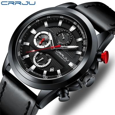 CRRJU2282 Quarzuhr, sechspolig, Multifunktions-Chronograph, Kalender, wasserdicht, modische Uhr für Herren