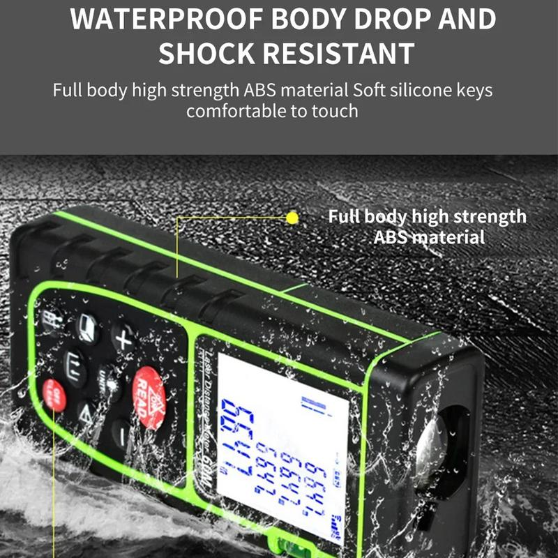 40m Laser Measuring Tool, Handheld Digital Laser Meter, Compact Infrared Electronic Ruler, QQ-40