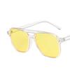 Retro Tide Glasses Optical Spectacle Transparent Computer Glasses Fashion Large Frame Double Beam Anti-blue Light Glasses
