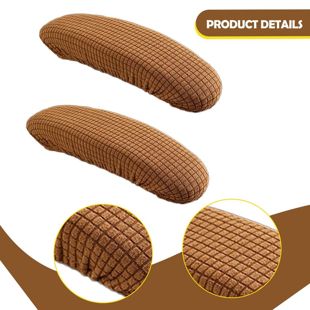 Protective Office Chair Armrest Cover Adjustable Stretch Seat Cushion for Armchair Recliner Sofa
