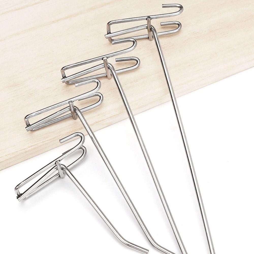 3.2mm Thickness Grid Hooks Supermarket Wire Mesh Hanging Hooks Store Organizer  For Screen Grid