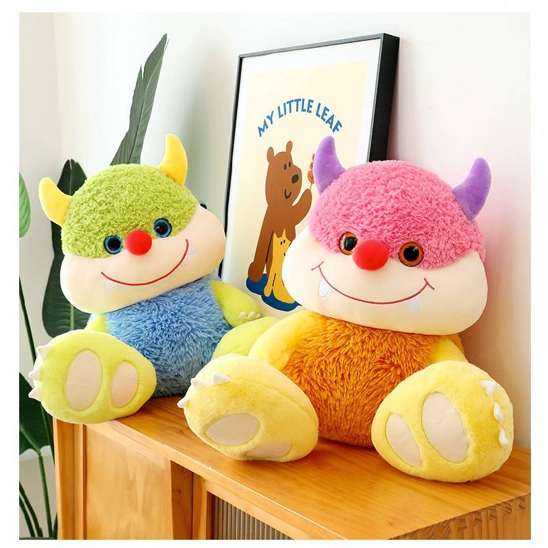 Plush Cartoon Monster Toy Stuffed Doll Throw Pillows Decorate Kids Gift Birthday