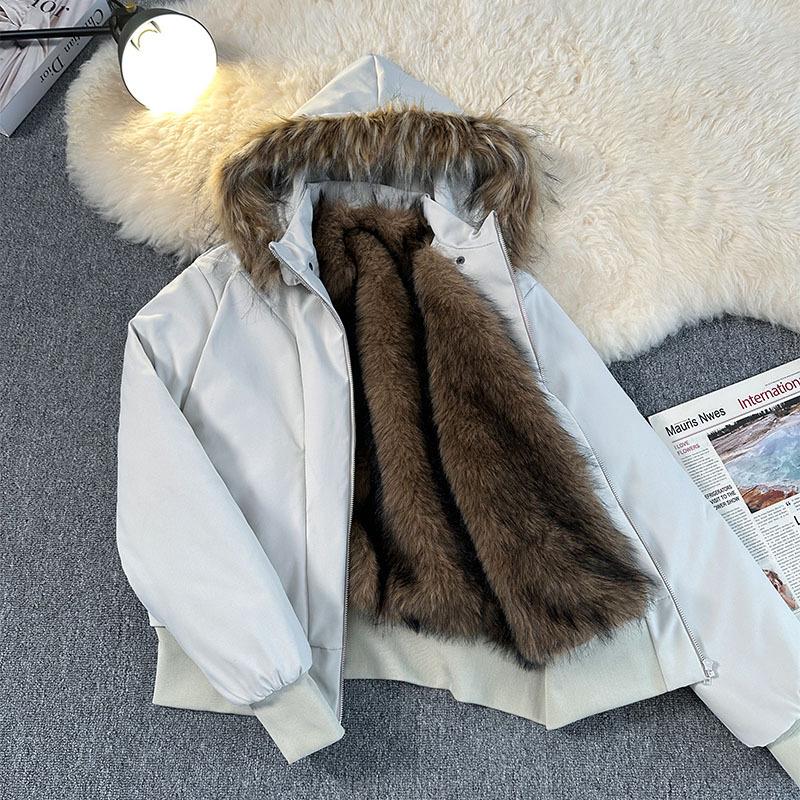 

Sitting Mountain Lion Winter Men s Fishbone Pattern Cotton Jacket with Detachable Hood, Plus Velvet for Extra Warmth, Trendy Outerwear. 2XL (recommended for 75-90 kg) сірий колір