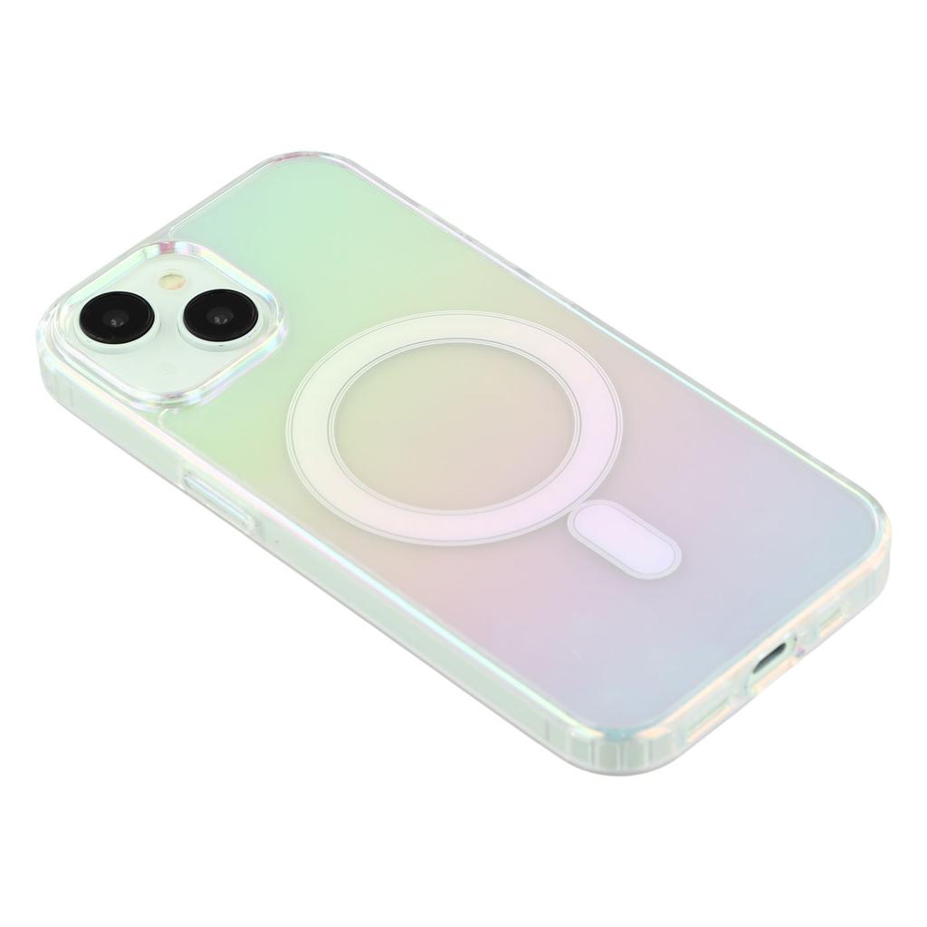 Für iPhone 15 Hülle Kompatibel mit MagSafe Acryl+TPU Farbverlauf Handyhülle