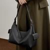 First layer vegetable tanned cowhide happy hobo bag, shoulder toast bag, leather large capacity women's casual shoulder messenger bag