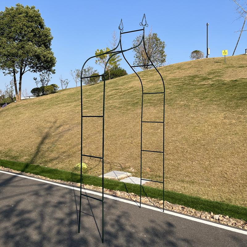 255X140X38cmWedding Garden Plant Climbing Rose Arch Flower Stand Vine Support Grape Trellis Outdoor Courtyard