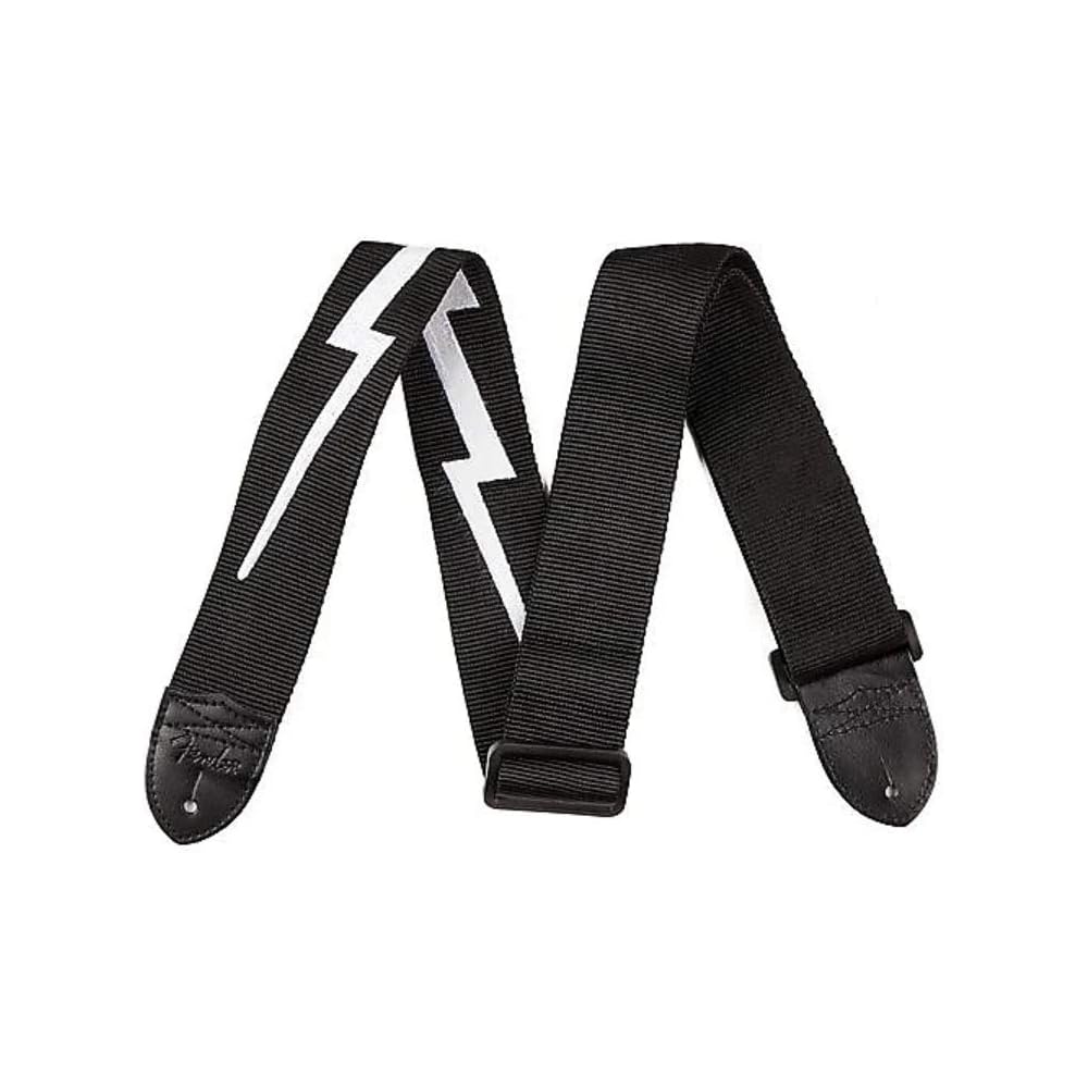 Fender Nylon Lightning Bolt Strap Adjustable Guitar Strap Durable Nylon Material