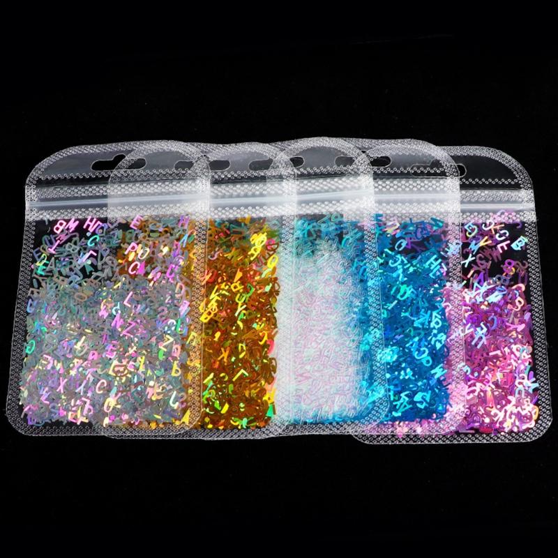 Fashionable Letter Shaped Sequins Craft Filling Materials Elegant Color Soft and Sturdy for Craft Supplies Projects