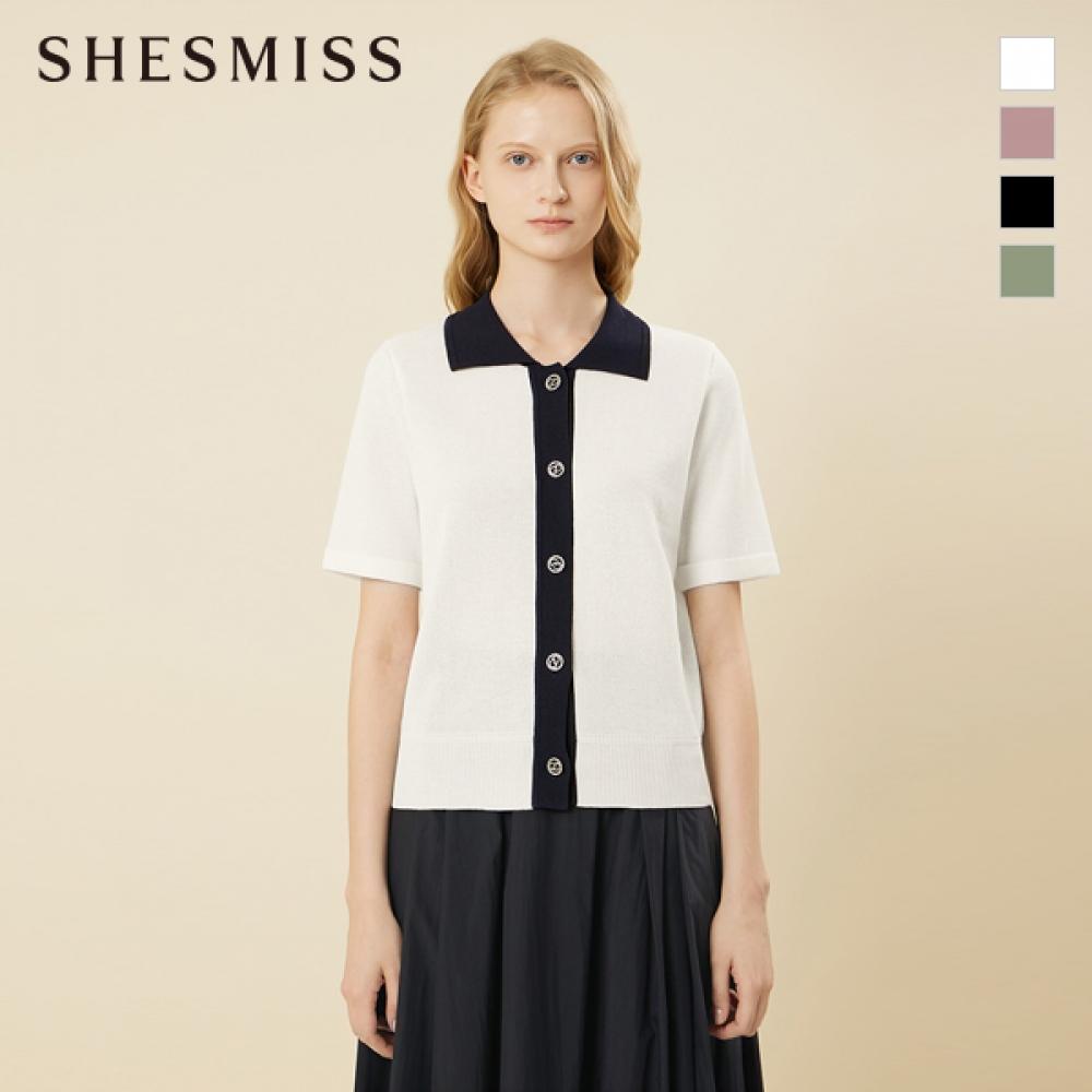 

She S miSS Color Matching Knit Cardigan SSkcdn22520 off-white/55