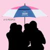 Large Golf Waterproof Umbrella Double-layer Long Handle Wind And Rain Resistant Straight Pole Umbrella Suitable 3-4 People