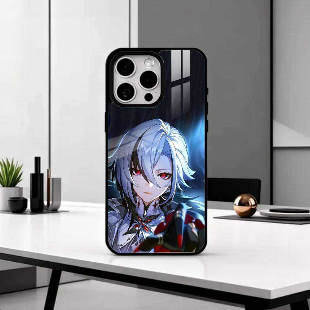 A-Arlecchino G-Genshin Impact   Phone Case For iPhone17,16,15,14,13,12,11 Plus,Pro Max Magnetic For Magsafe Wireless Charging