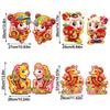 Full Back Adhesive Blessing Door Sticker Chinese New Year Sticker  Spring Festival Decor