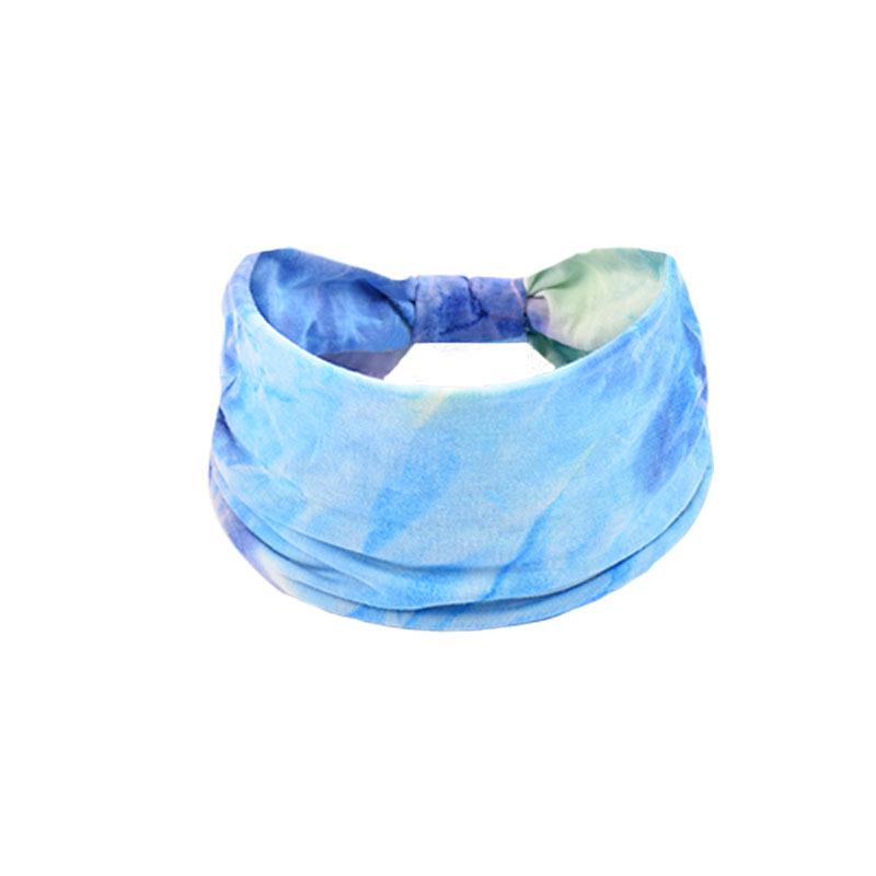 Women's Paisley Sport Yoga Headband - Sweat-Absorbing, Elastic Cotton, Bohemian Style