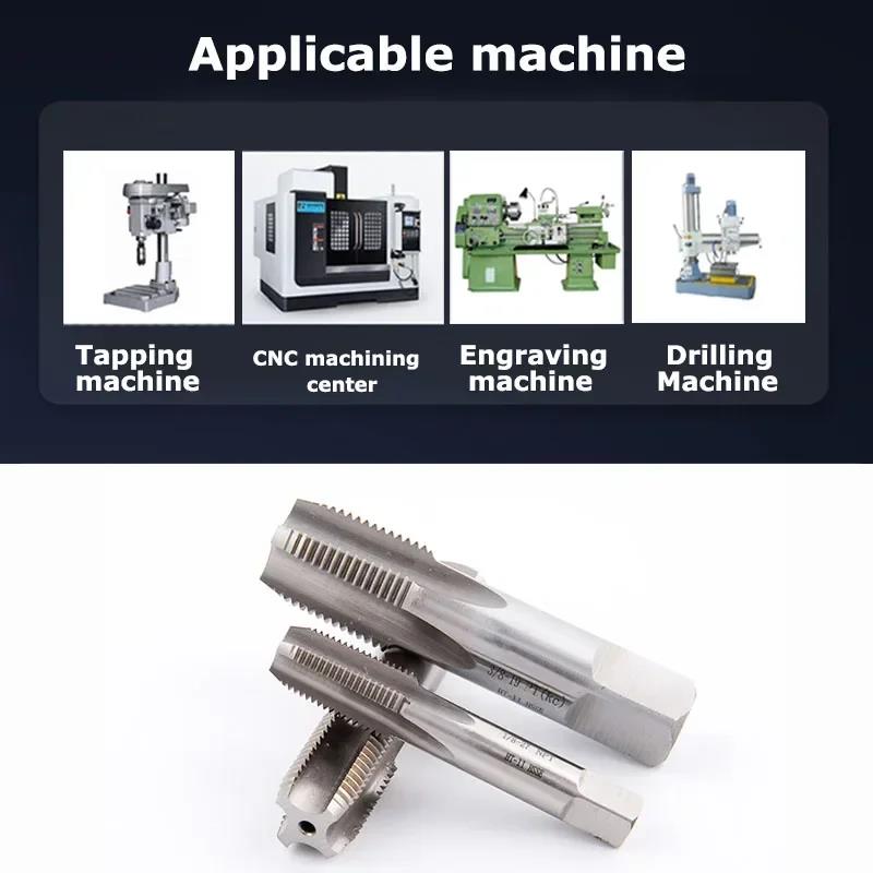 HSS Pipe Tap 1/16 1/8 1/4 3/8 1/2 3/4 1.1/4 1.1/2 1inch 2inch Metric Screw Tap Thread Tools G ZG Z RP RC NPT PT BSP NPSF NPTF Thread Lock3