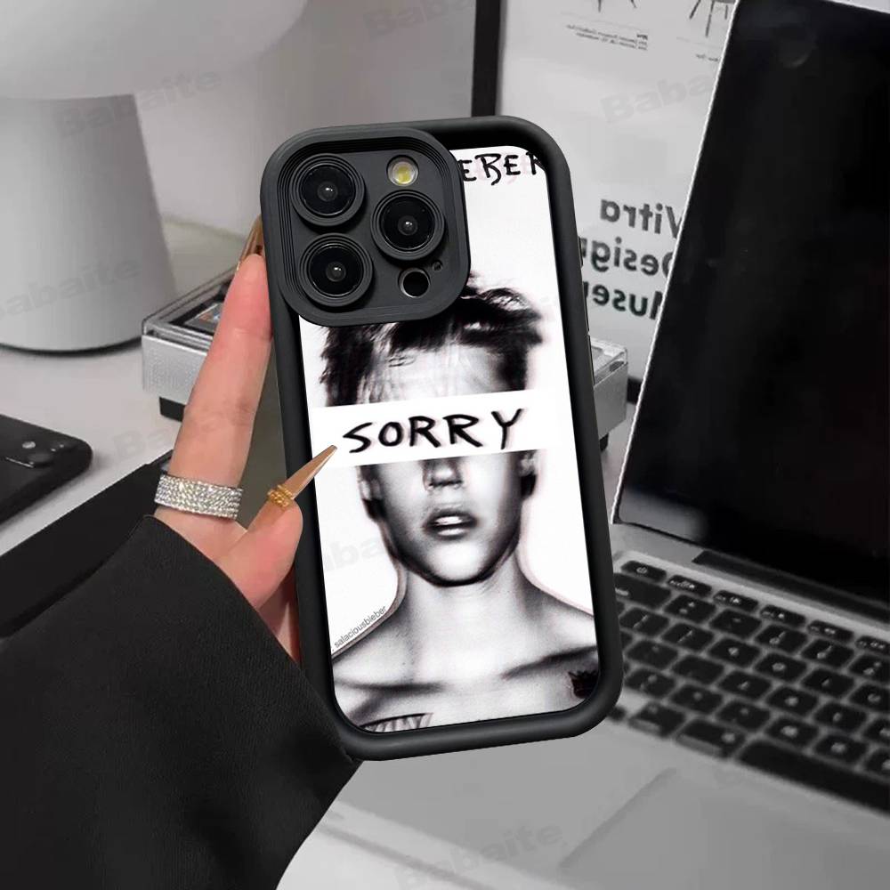 Singer Justin B-Bieber Phone Case For IPhone 17 16 15 14 Plus 13 12 11 Pro Max Silicone Cover